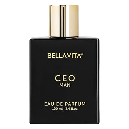 Bella Vita Luxury CEO MEN Long Lasting Perfume for Man | EDP 100ml | Lemon, Lavender, Tonka, Mandarin & Vetiver | Woody, Citrus Premium Fragrance | Ideal for Every Moment