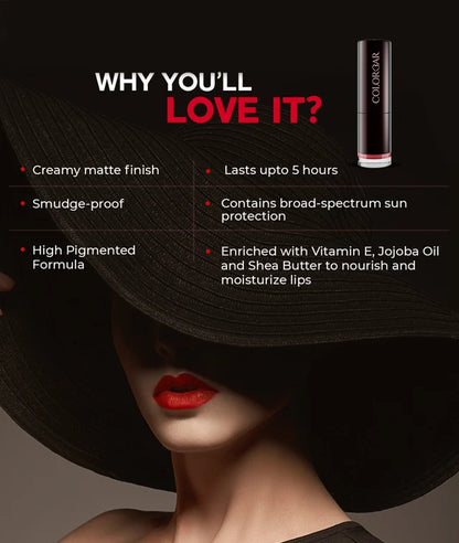 Colorbar Velvet Matte Lipstick, 4.2g