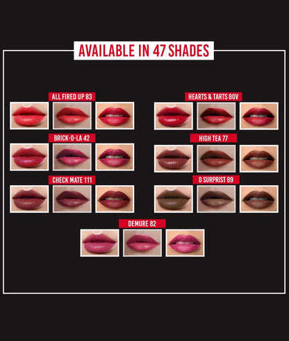 Colorbar Velvet Matte Lipstick, 4.2g