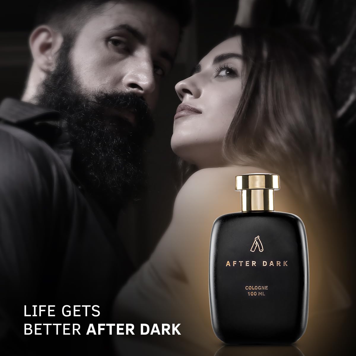 Ustraa After Dark Cologne - 100ml - Perfume for Men | Rich with Saffron, Oudh and Musky notes | Suitable for night occasions | Masculine, Long-lasting fragrance