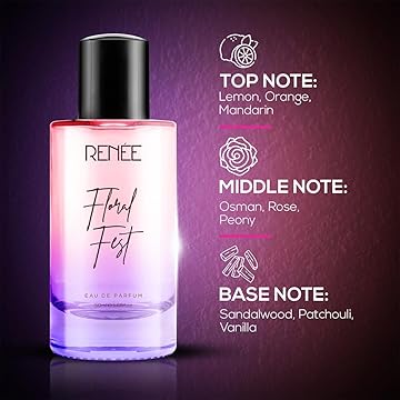 RENEE Floral Fest Eau De Parfum, Premium Long-lasting Fragrance With Notes of Orange, Mandarin, Osmanthus, Rose & Vanilla, Scent