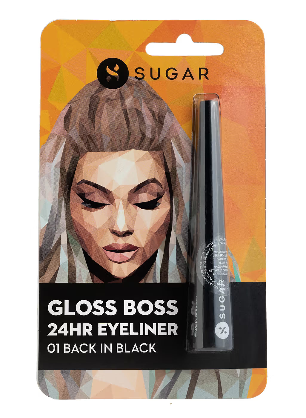 SUGAR Gloss Boss 24HR Eyeliner - 01 Back In Black