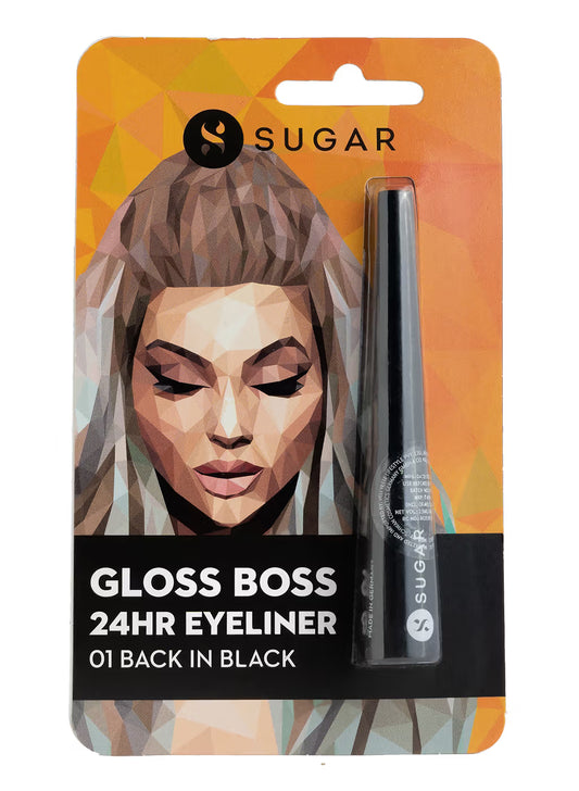 SUGAR Gloss Boss 24HR Eyeliner - 01 Back In Black