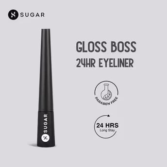 SUGAR Gloss Boss 24HR Eyeliner - 01 Back In Black