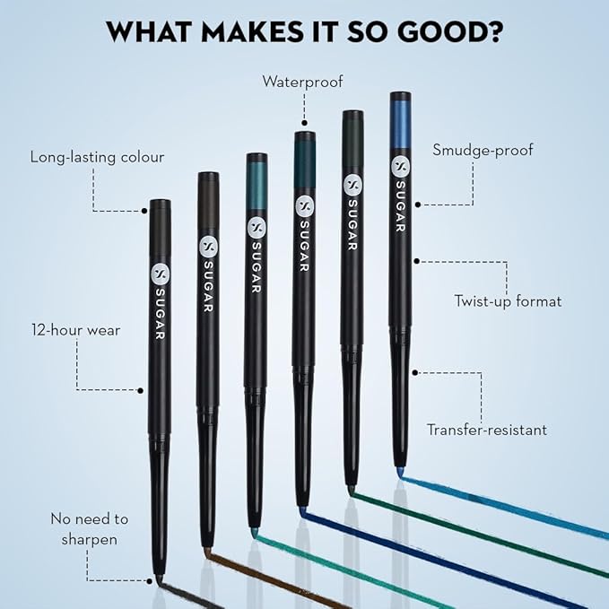 SUGAR Cosmetics Kohl Of Honour Intense Matte Kajal | Waterproof & Smudgeproof | Lasts upto 10hrs