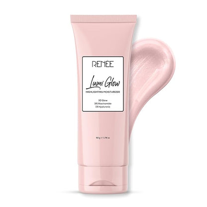 RENEE Lumi Glow Highlighting Moisturizer | Enriched with 3% Niacinamide & 1% Hyaluronic Acid | Prevents Photoaging & UV Damage | Reduces Pigmentation, Fine Lines & Wrinkles | Non-Sticky | Glowing Skin |