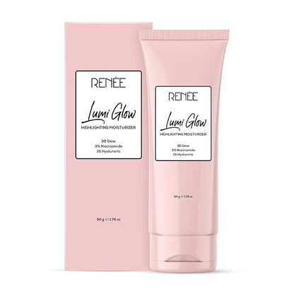 RENEE Lumi Glow Highlighting Moisturizer | Enriched with 3% Niacinamide & 1% Hyaluronic Acid | Prevents Photoaging & UV Damage | Reduces Pigmentation, Fine Lines & Wrinkles | Non-Sticky | Glowing Skin |
