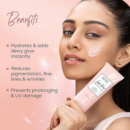 RENEE Lumi Glow Highlighting Moisturizer | Enriched with 3% Niacinamide & 1% Hyaluronic Acid | Prevents Photoaging & UV Damage | Reduces Pigmentation, Fine Lines & Wrinkles | Non-Sticky | Glowing Skin |