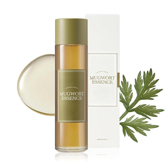 Mugwort Essence 5.4 Fl Oz | 100% Vegan Mugwort Extract - Soothe Sensitive and Irritated Skin, Redness Relief, Refreshing, Korean Hydrating toner | All Skin Types, PETA approved