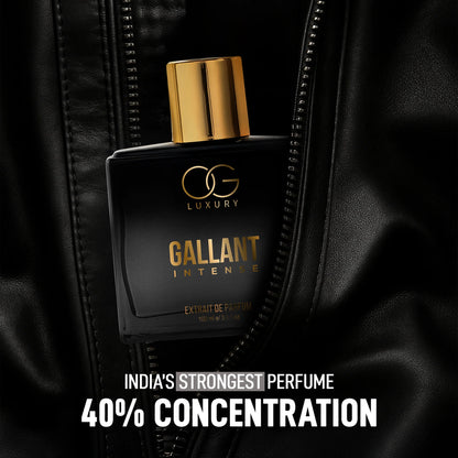 OG Luxury Extrait De Parfum Gallant Intense – India’s Strongest Perfume with 40% Concentration, 100 ml