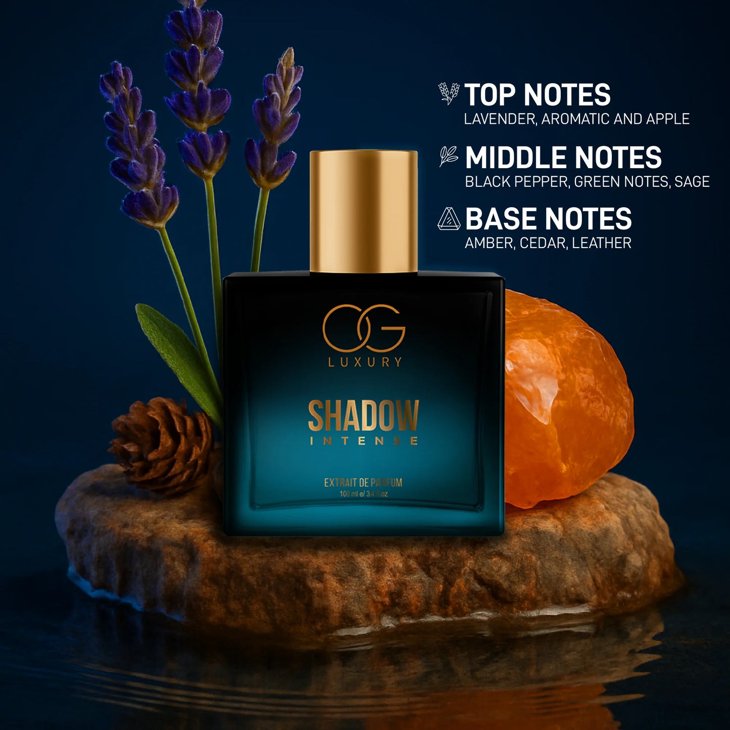 OG Luxury Extrait De Parfum Shadow Intense – India’s Strongest Perfume with 40% Concentration, 100 ml