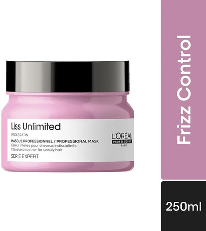 L'Oréal Professionnel Liss Unlimited Mask for Frizzy & Unruly Hair | With Pro-Keratin (250 ml)