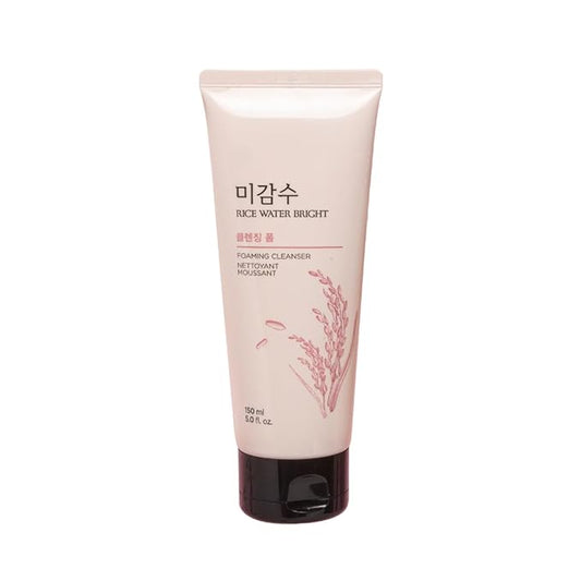 The Face Shop Rice Water Bright Cleansing foam 150 Ml | Face Wash for Glowing Skin | Cleanser for Uneven Skin Tone | Korean Skin Care Products For all skin types