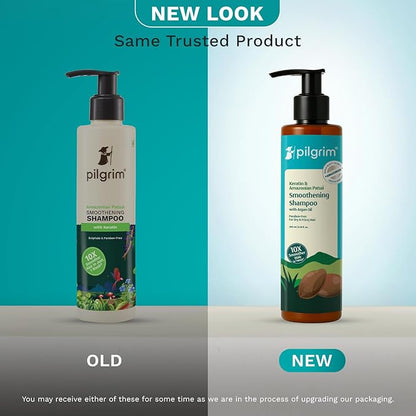 Pilgrim Patua & Keratin Hair SMOOTHENING SHAMPOO for Dry & Frizzy hair | Sulphate & Paraben free shampoo for Women & Men | Hair Smoothening & healthy scalp | 200 ml
