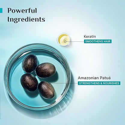 Pilgrim Patua & Keratin Hair SMOOTHENING SHAMPOO for Dry & Frizzy hair | Sulphate & Paraben free shampoo for Women & Men | Hair Smoothening & healthy scalp | 200 ml